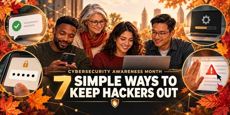 October Is Cybersecurity Awareness Month: 7 Simple Ways to Keep Hackers Out  October is Cyberse